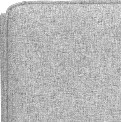 Hillsdale, Emslie King Upholstered Adjustable Headboard, Light Gray