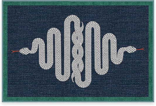 RUGGABLE x Jonathan Adler Machine Washable Modern Area Rug – Venom Sapphire 2x3, Stain-Resistant, Non-Slip – Small Rugs for Living Room, Bedroom, Hallway, Entryway & Bathroom–with Standard Pad