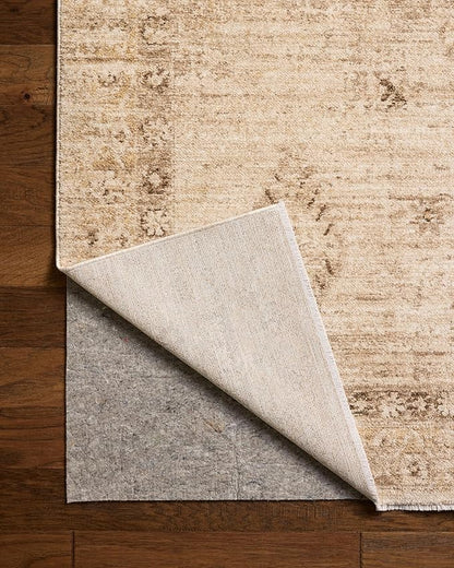Loloi Chris Loves Julia Palma Collection PLM-06 Natural/Smoke 9'-6" x 13'-1" Fringe Area Rug Vintage Style Boho Living Room Bedroom Carpet