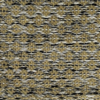 SIMPLIHOME Janelle Boho Square Woven Outdoor/ Indoor Pouf in Multi Color Recycled PET Polyester for the Living Room, Bedroom and Kids Room
