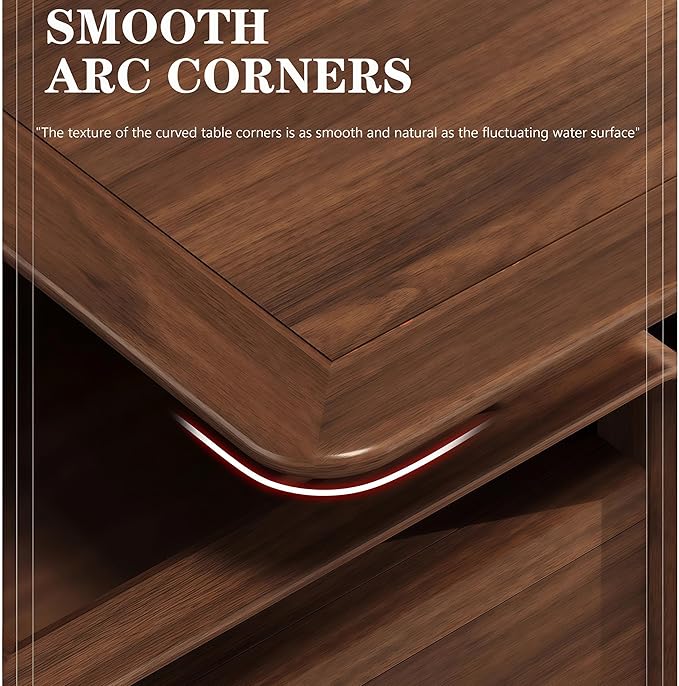 Executive Desk, 86.6 inch Executive Wood Desks L Shape Desk with Drawers with Drawers and Lockable Storage No Installation Required Without Display Racks and Bookshelves