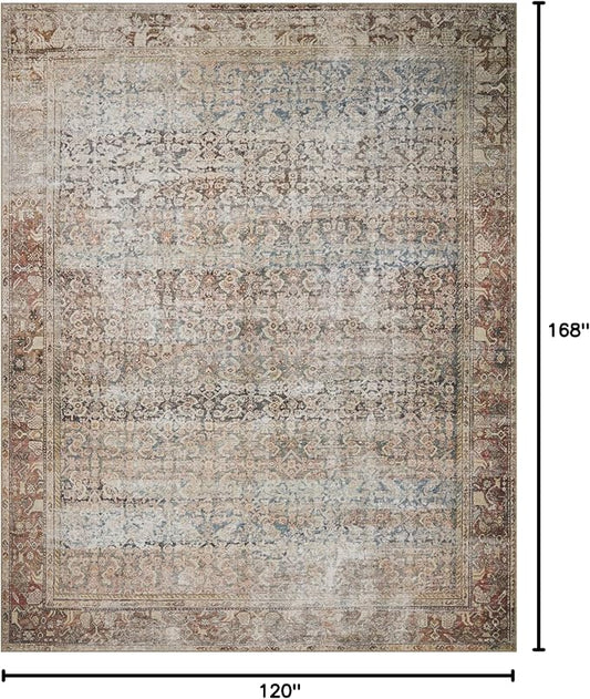Loloi Amber Lewis Georgie Collection GER-09 Multi/Spice 10'-0" x 14'-0", .19" Pile Height, Area Rug