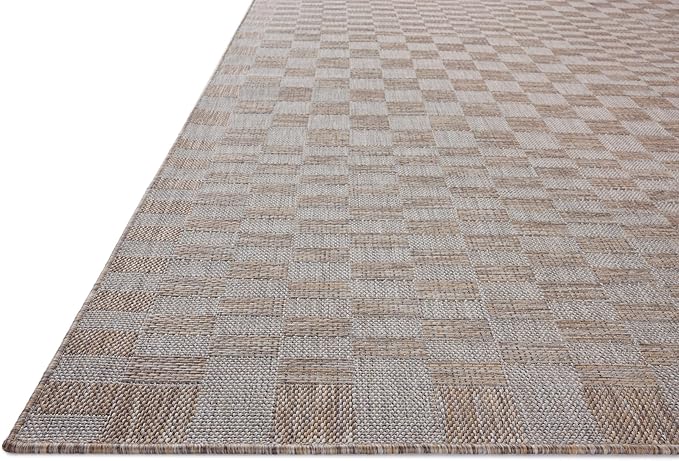 Loloi Amber Lewis Topanga Collection TOP-03 Natural/Dove 9'-2" x 12'-0" Indoor/Outdoor Area Rug