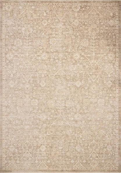 Loloi Chris Loves Julia Palma Collection PLM-01 Bark/Natural 2'-7" x 10'-0" Runner Rug Vintage Style Boho Living Room Bedroom Carpet
