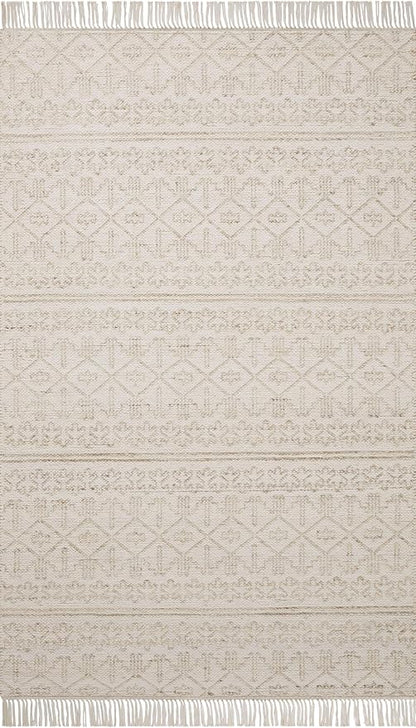 Loloi Angela Rose Rivers Collection RIV-03 Sand/Ivory 3'-6" x 5'-6" Reversible Accent Rug