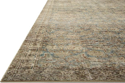 Loloi Amber Lewis Morgan Collection MOG-04 Sea/Sage 8'-3" x 11'-3" 38" Thick Area Rug feat. CloudPile, Neutral, Room Décor, Vintage Inspired, Livingroom, Bedroom, Dining Area