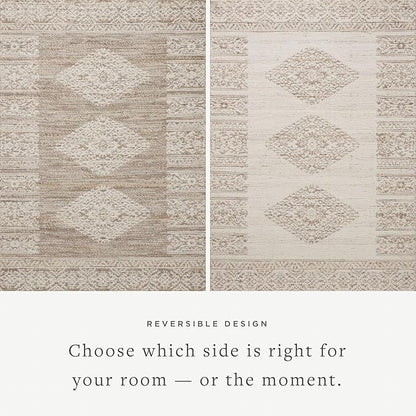 Loloi Angela Rose Rivers Collection RIV-05 Lilac/Ivory 8'-6" x 11'-6" Reversible Area Rug