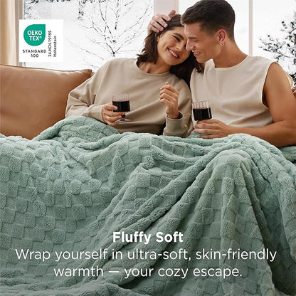 Bedsure GentleSoft Sage Green Twin XL Blanket for Bed - Super Soft Cozy Fleece Blankets for Women, Cute Throws for Girls, Dorm Room Essentials for Girls Teens Back to School, 66x90 Inches