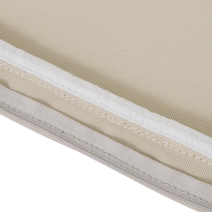 Classic Accessories Montlake Water-Resistant 23 x 25 x 5 Inch Rectangle Outdoor Seat Cushion, Patio Furniture Chair Cushion, Antique Beige, Patio Furniture Cushion Covers