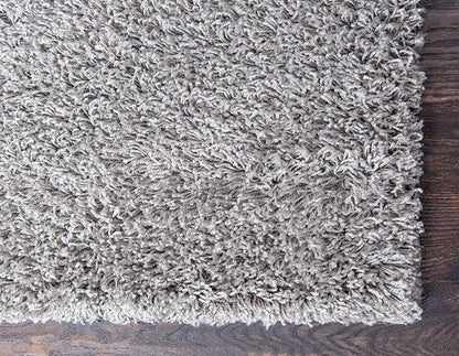 Unique Loom Solid Shag Collection Area Rug (3' 3" x 5' 3" Rectangle, Cloud Gray)