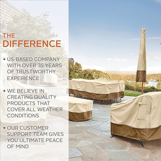 Classic Accessories Veranda Water-Resistant 75 Inch Patio Bench Cover, Patio Furniture Covers