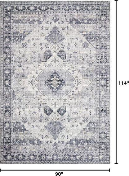 Loloi II Skye Collection SKY-02 Silver/Grey 7'-6" x 9'-6" Area Rug