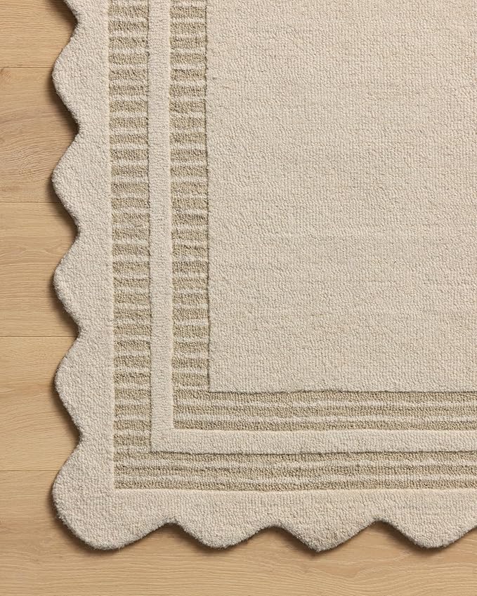 Loloi Chris Loves Julia Scottie Collection SCO-01 Ivory/Grey 2'-6" x 9'-9", .87" Pile Height, Runner Rug
