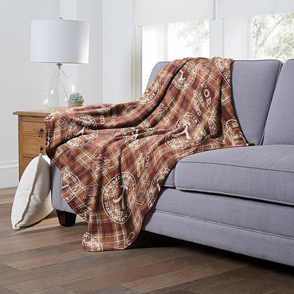 Northwest Yellowstone Silk Touch Throw Blanket, 50" x 70", Cowboy Plaid