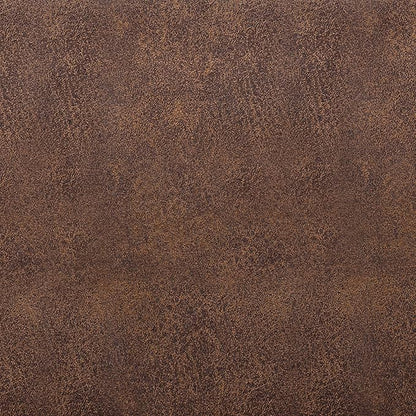 SIMPLIHOME Avalon 35 inch Wide Contemporary Rectangle 5 Pc Storage Ottoman in Distressed Chestnut Brown Vegan Faux Leather, Assembled, For the Living Room, Entryway and Family Room