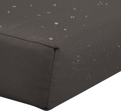 Classic Accessories Ravenna Water-Resistant 48 x 18 x 3 Inch Outdoor Bench/Settee Cushion, Patio Furniture Swing Cushion, Dark Taupe, Patio Loveseat Cushion