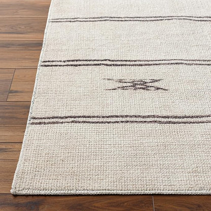 Livabliss x Becki Owens Rivi Moroccan Area Rug , 6'7" x 9', Ivory/Black