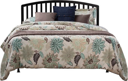 Hillsdale Furniture Carolina Headboard with Rails, Full/Queen, Black