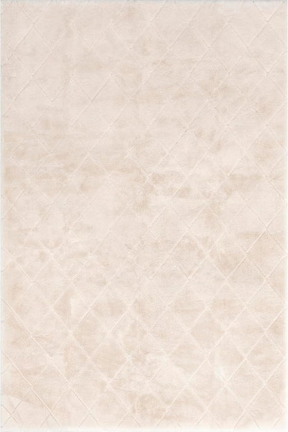 nuLOOM 3'9" x 6' Cozy Plush Area Rug, Machine Washable, Non-Slip, Soft Fluffy Shag Carpet for Living Room Bedroom Kids Room Nursery Home Decor, Amy Beige