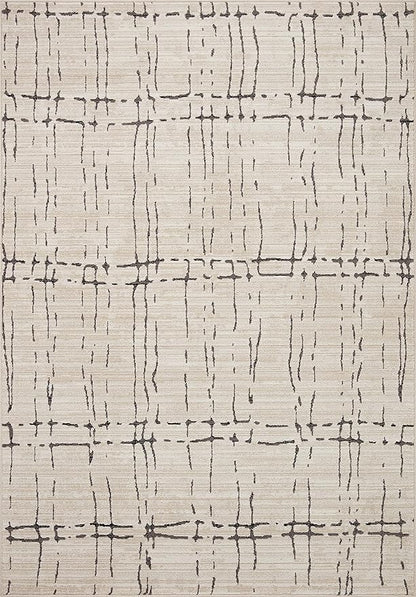 Loloi Darby Collection DAR-06 Sand/Dk. Grey 4'-0" x 6'-0" Accent Rug