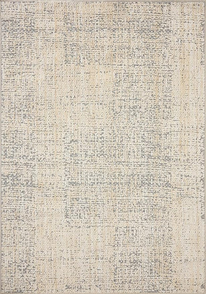 Loloi Amber Lewis Bexley Collection BEX-03 Natural/Slate 11'-6" x 15' Area Rug Neutral, Textured, Living, Bedroom, Dining, Carpet