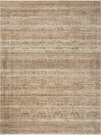 Loloi Amber Lewis Molly Collection MOL-01 Natural/Denim 3'-0" x 5'-0" Low Pile Accent Rug