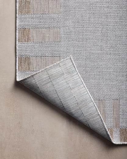 Loloi Amber Lewis Topanga Collection TOP-08 Silver/Natural 7'-10" x 10' Indoor/Outdoor Area Rug