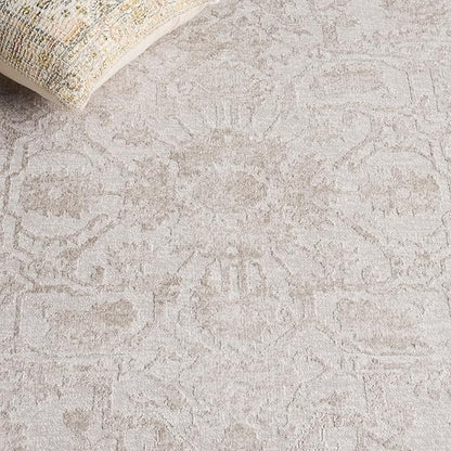 SAFAVIEH Area Rug 3x5 - Reflection Collection - Cream & Ivory, Non-Shedding & Easy Cleaning, Ideal for Entryway, Living Room, Bedroom (RFT665D)
