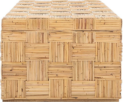 Safavieh Home Collection WIK6503 Table, Honey Natural/Kubu