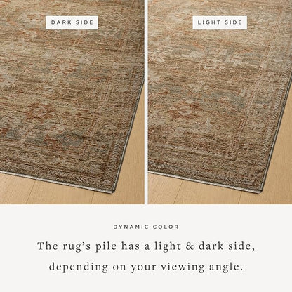 Loloi Magnolia Home by Joanna Gaines Junie Collection JUE-03 Spice/Multi 2'-0" x 3'-0", .38" Pile Height, Accent Rug