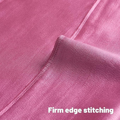 FUTEI Hot Pink Chenille Decorative Throw Pillow Covers 20x20 Inch Set of 2,Soft Embossed Striped Textured Cushion Case,Modern Home Decor for Couch Bed Living Room