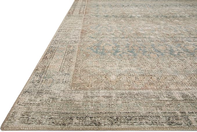 Loloi Angela Rose Aubrey Collection AUB-03 Jade/Natural 7'-6" x 9'-6", .19" Pile Height, Area Rug