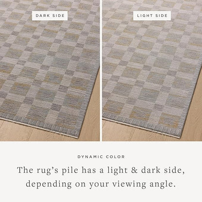 Loloi Amber Lewis Cali Collection CIL-07 Mist/Wheat 2'-7" x 10'-0", .25" Pile Height, Runner Rug