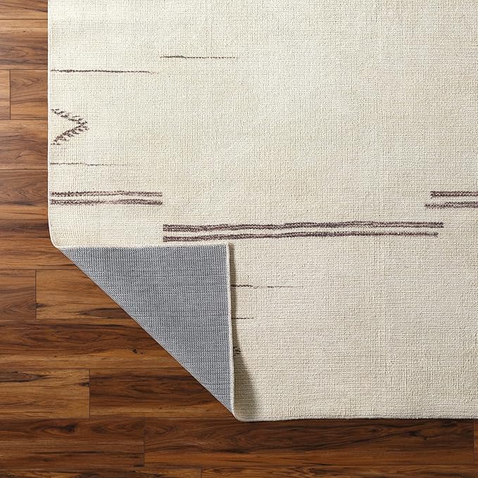 Livabliss x Becki Owens Rivi Moroccan Area Rug , 5'3" x 7', Cream/Charcoal