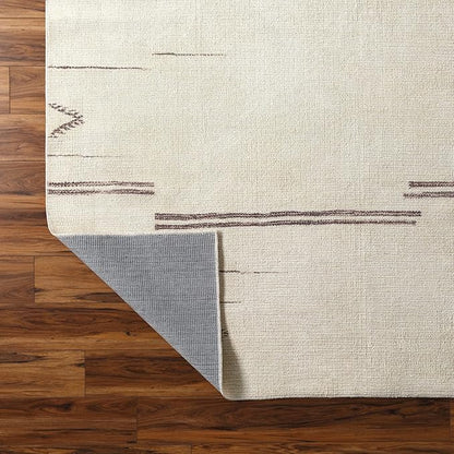 Livabliss x Becki Owens Rivi Moroccan Area Rug , 5'3" x 7', Cream/Charcoal