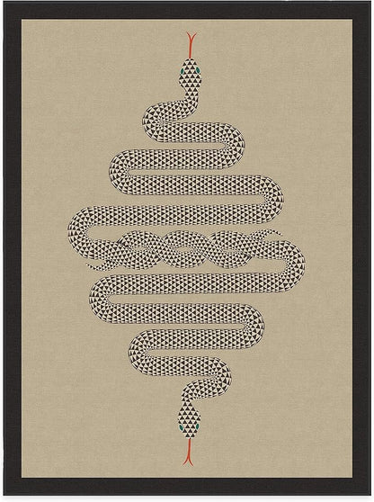 RUGGABLE x Jonathan Adler Machine Washable Modern Area Rug – Venom Neutral 9x12, Stain-Resistant, Non-Slip – Large Rugs for Living Room, Bedroom, Hallway, Entryway & Office–with Cushioned Pad