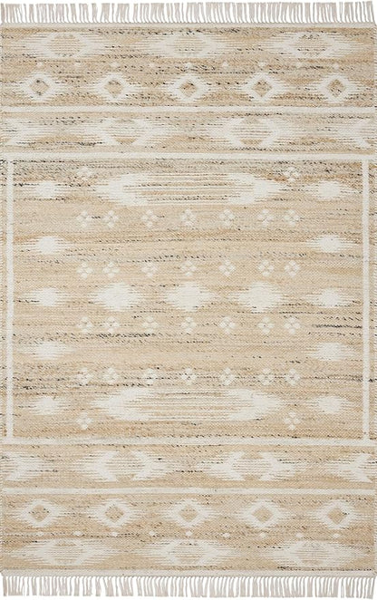 Loloi Angela Rose Rivers Collection RIV-04 Natural/Ivory 9'-3" x 13' Reversible Area Rug