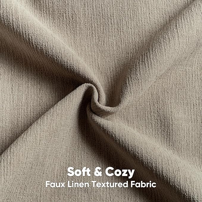 FUTEI Coffee Chenille Decorative Throw Pillow Covers 16x16 Inch Set of 2,Soft Cozy Faux Linen Textured Cushion Case,Farmhouse Home Decor for Couch Living Room