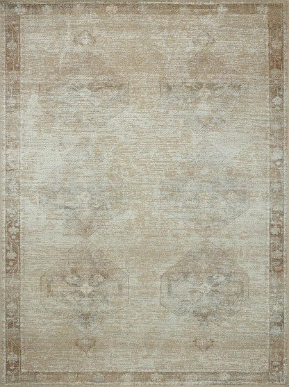 Loloi Amber Lewis Cambria Collection CBR-02 Mist/Natural 2'-6" x 12'-0" Runner Rug Jute, Neutral, Vintage Style, Antique Tone, Living, Bedroom, Dining, Carpet