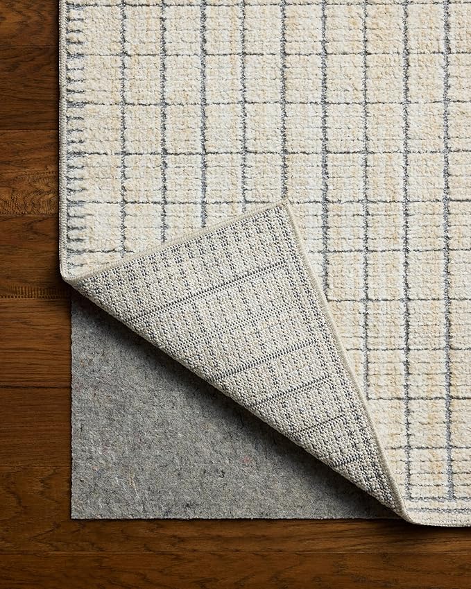 Loloi Amber Lewis Bexley Collection BEX-04 Slate/Natural 11'-6" x 15' Area Rug Neutral, Textured, Living, Bedroom, Dining, Carpet