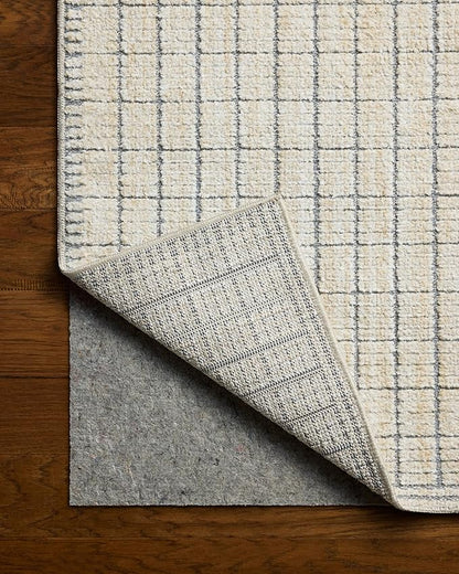 Loloi Amber Lewis Bexley Collection BEX-04 Slate/Natural 4'-0" x 6'-0" Accent Rug Neutral, Textured, Living, Bedroom, Dining, Carpet