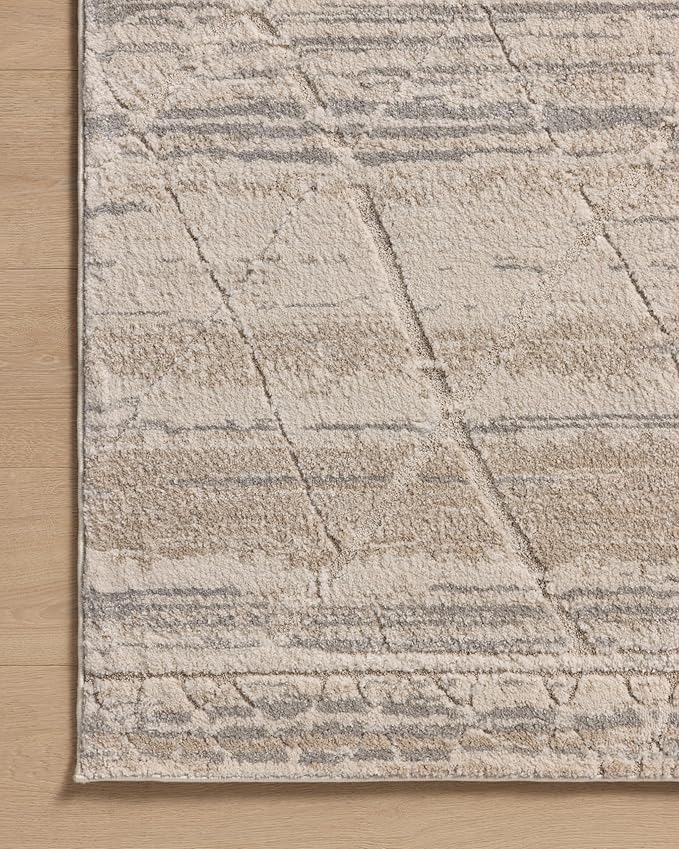Loloi Amber Lewis Monty Collection MOT-02 Ivory/Natural 9'-2" x 13', .50" Pile Height, Area Rug