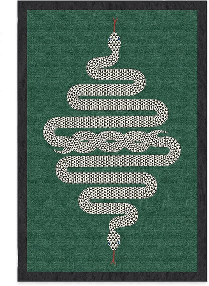 RUGGABLE x Jonathan Adler Machine Washable Modern Area Rug – Venom Emerald 6x9, Stain-Resistant, Non-Slip – Medium Rugs for Living Room, Bedroom, Hallway, Entryway & Office–with Cushioned Pad