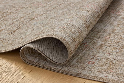 Loloi Chris Loves Julia Ida Collection IDA-03 Bark/Multi 5'-3" x 7'-6", .19" Pile Height, Area Rug