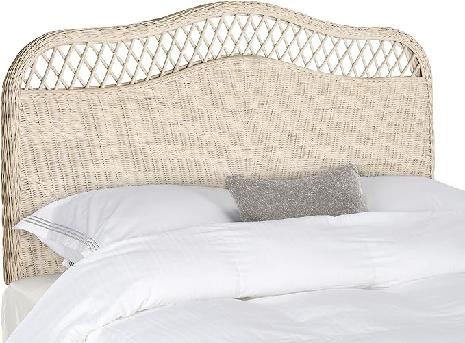 Safavieh Home Collection Sephina White Washed Rattan Headboard (Full)