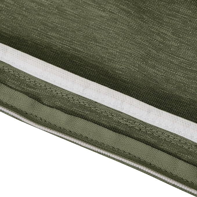 Classic Accessories Montlake FadeSafe Water-Resistant Patio Cushion Set, 23 x 23 x 5 Inch (seat), 21 x 20 x 4 Inch (back), Heather Fern