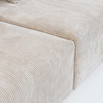 WJShome Oversized Modular Sectional Sofa Couch,4 Seater Corduroy 181.1" Convertible Sofa & Couch Free Combination for Living Room,Beige