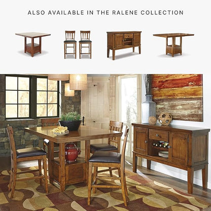Signature Design by Ashley Ralene Counter Height Bar Stool, Medium Brown