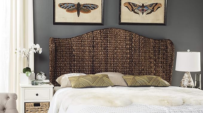 SAFAVIEH Home Collection Nadine Brown Winged Headboard, Full