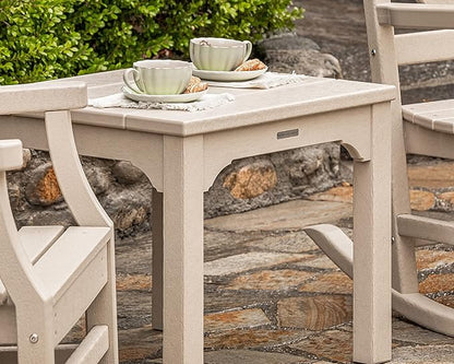 Martha Stewart by POLYWOOD Chinoiserie Outdoor Rocking Chair, White, Durable HDPE All-Weather Patio Furniture with Decorative Lattice, Classic Porch Rocker for Deck, Garden & Backyard, Made in the USA